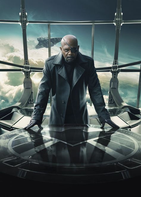 He runs the world. Nick Fury Marvel, Marvel Bunch, Marvel Wall Art, Marvel Wallpaper Hd, Dc Comics Wallpaper, Captain America Winter Soldier, Marvel Photo, Nick Fury, Lego Marvel