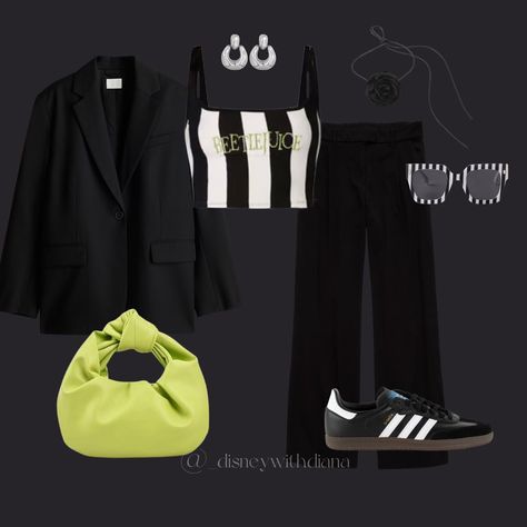 Beetlejuice, Beetlejuice, Beetlejuice! 🖤 A classic favorite in my household, I had to share these outfits inspired by the iconic movie ! Who is going to the see Beetlejuice Beetlejuice this weekend?! 😛🤍 Beetlejuice Outfit Ideas Women, Beetlejuice Outfit Inspiration, Beetle Juice Inspired Outfit, Beetlejuice Aesthetic Outfit, Beetlejuice Outfit Ideas, Beetlejuice Inspired Outfit, Beetlejuice Outfits, Juice Aesthetic, Denver Trip