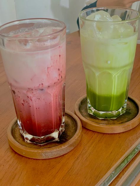 Drink Photo, Drink Ideas, Fresh Fruit, Matcha, Red Velvet, Panna Cotta, Ice Cream, Velvet, Fruit