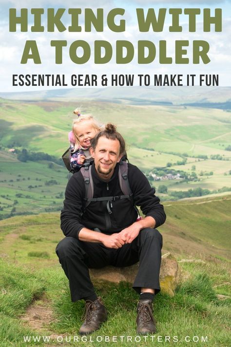 How to go hiking witha toddler - and make it fun! Our tips and hacks to keep little legs motivated and how to carry your tot if they get tired. Baby steps to taking on longer trails with your kids | Hiking with toddler | toddler travel tips | Our Globetrotters Adventurous Family Travel Hiking With Toddlers, Toddler Hiking Outfit, Adventurous Family, Kids Hiking, Hot Weather Outfits, Toddler Outdoor, Night Hiking, Spring Hiking, Hiking Pack