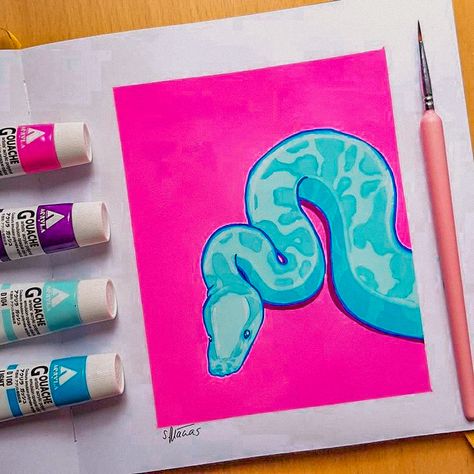 Joululahjat Diy, Pintura Hippie, Marker Kunst, Snake Painting, Gouache Color, Trippy Painting, Posca Art, Hippie Painting, Simple Canvas Paintings