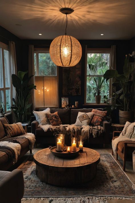 Fall Furniture , Autumn Cozy Fall ,Decor Easy Fall ,
Decor Neutral Fall ,Decor Fall ,Decor Inspiration ,Fall Decor Ideas Cozy Dark Boho Living Room, Dark Moody Boho Living Room, Living Room Designs Dark Wood, Boho Dark Living Room, Dark Earth Tone Living Room, Dark Themed Living Room, Moody Contemporary Living Room, Minimalist Living Room Dark, Boho Coffee Table Decor Ideas