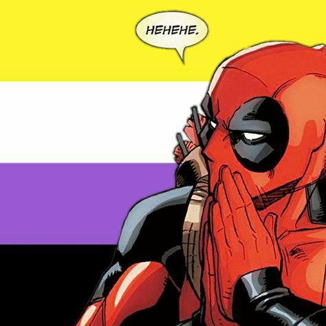 Deadpool Icon, Flag Icon, Non Binary, Deadpool, Flag