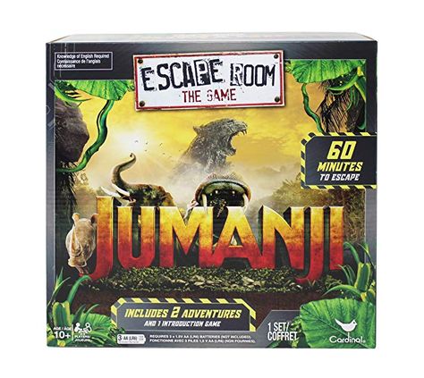 Amazon.com: Cardinal Games Jumanji Escape Room Game, Multicolor: Toys & Games Jumanji Movie, Cardinals Game, Riddles To Solve, Escape Room Game, Adventure Movie, Time Running Out, Adventure Games, Kids Gift Guide, Set You Free