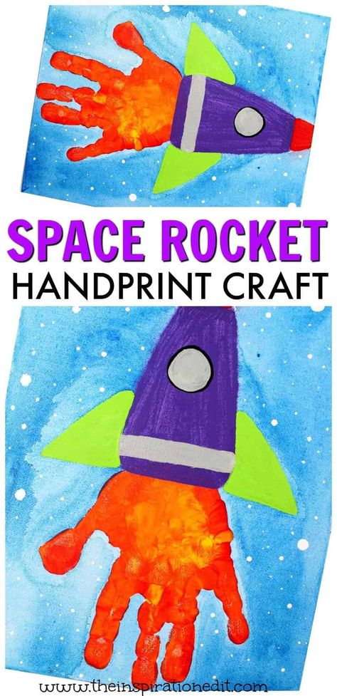 Blast Off Preschool Crafts, Preschool Craft Ideas Easy, Rocket Craft For Toddlers, Rocket Art For Kids, Fun Crafts For Kindergarteners, Solar System Arts And Crafts, Science Arts And Crafts For Kids, Rocket Crafts For Kids, Space Kindergarten Activities