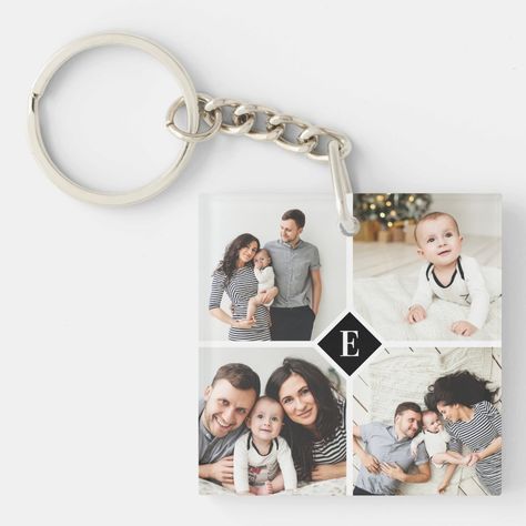 Keychains Accessories, Instagram Photo Collage, Photo Keychains, Top Gifts For Kids, Personalized Keychains, Keychain Display, Unique Photo Gifts, Winter Guard, Family Monogram