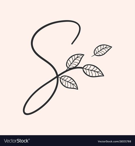 Letter S In Different Fonts, S Tattoo Letter Initial With Flower, S Tatoos Alphabet, Embroidery Logo Brand, Letter S Calligraphy Design, S Style Letter, S Alphabet Design, S Font Letter Design, S Letter Tattoo Design