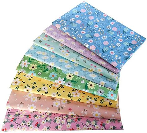 18" x 22" Fat Quarters Quilting Cotton Fabric Bundles for Sewing, 8 PCS Flowers : Arts, Crafts & Sewing Cabbage Patch Kids Clothes, Quilting Board, Quilt Fabric Collections, Queen Size Quilt, Precut Fabric, Quilting Supplies, Patchwork Fabric, Cotton Quilting Fabric, Star Gift