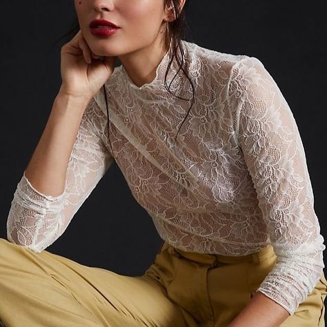 Lace Turtleneck Top, Turtleneck Under, Lace Turtleneck, Turtleneck Outfit, Fashion Articles, Petite Tops, Turtle Neck Top, Inspired Dress, Women's Summer Fashion