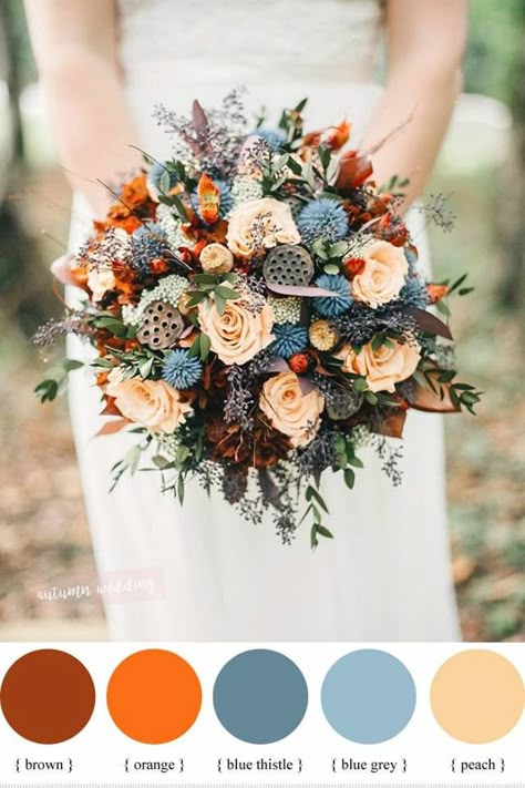 Orange Wedding Flowers, Bridal Bouquet Fall, Princesses Disney, Sophisticated Bride, Fall Wedding Bouquets, Fall Wedding Flowers, Small Intimate Wedding, Diy Wedding Flowers, Dress Winter