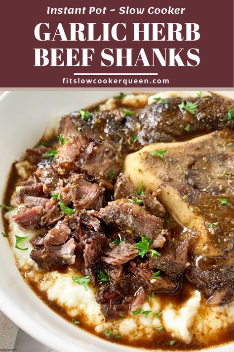 Beef Shank Recipe Instant Pot, Beef Shank Recipe, Beef Shanks, Beef Marinade, Beef Shank, How To Cook Beef, Pot Ideas, Crockpot Beef, Insta Pot