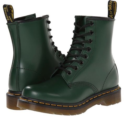 Dr. Martens 1460 W Green Doc Martens, Yellow Ankle Boots, Boots Print, Boots Pattern, Green Ankle Boots, Shoes Print, Lane Boots, Doc Martens Boots, Shoes Yellow