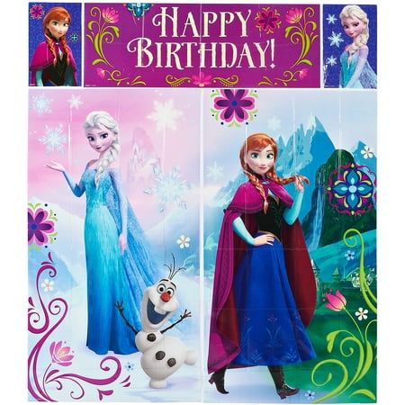 Frozen birthday party cake