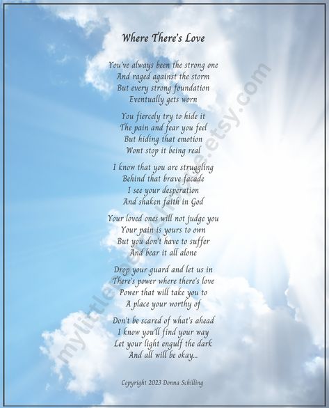 Encouraging Poems Inspiration, When I Go Poem, Poems About Losing A Loved One, Poems About Hope, God Poems, Peace Poem, Poems On Life, Uplifting Poems, Encouraging Poems