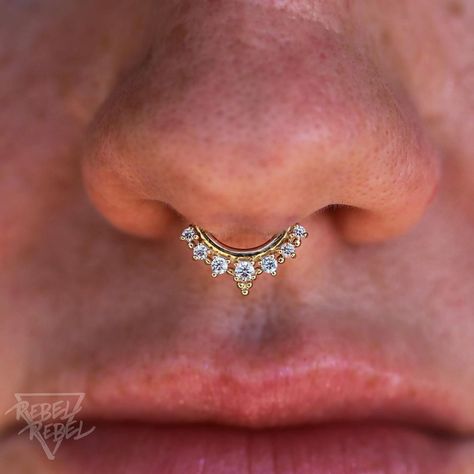 Septum Nostril, Septum Nose Rings, Septum Nose, Piercing Septum, Buddha Jewelry, Bridal Jewelry Collection, Septum Jewelry, Indian Bridal Fashion, Septum Piercing