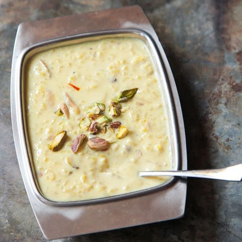 Indian Rice Pudding (Kheer) Indian Rice Pudding, Coconut Rice Pudding, Rice Pudding Recipes, Rice Pudding Recipe, Kheer Recipe, Indian Rice, Recipe Cookbook, Healthy Work Snacks, Jasmine Rice