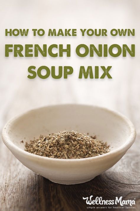 This french onion soup mix replaces the store bough version with a simple recipe of onion flakes, garlic powder, onion powder, parsley, salt and pepper. French Onion Soup Mix Recipe, Onion Soup Mix Recipe, Homemade French Onion Soup, Onion Flakes, Dry Soup Mix, Homemade Dry Mixes, Homemade Spice Mix, French Onion Soup Recipe, Onion Soup Recipes