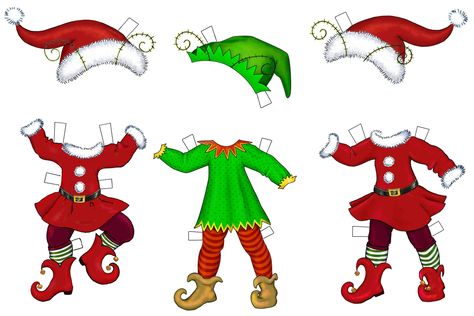 elf cut out patterns | chickpeastudio has these elves that you can make smaller...she has a ... Elf Clipart, Elf Crafts, Elf Yourself, Christmas Elves, Elf Clothes, Office Christmas Decorations, Preschool Christmas, Christmas Classroom, Christmas Templates