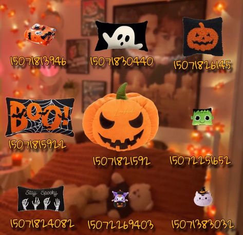 Bloxburg decals Decals For Bloxburg, Bloxburg Halloween, Bloxburg Food Decals, Fall Room Ideas, Fall Decal, Bloxburg Decals Codes Aesthetic, Blocksburg Room Ideas￼, Bloxburg Decals Codes Wallpaper, House Decals