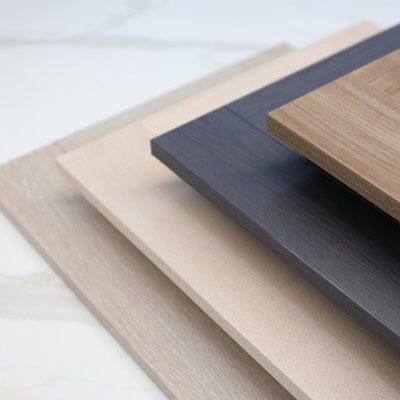 Laminates Explained / Blog / Polytec Polytec Laminate Benchtop, Wood Benchtop, Laminate Benchtop, Laundry Room Ideas Small Space, Kitchen Benchtops, Laminate Kitchen, Timber Veneer, Small Laundry Rooms, Store Fixtures