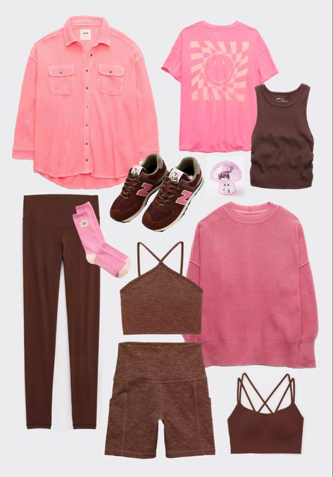 Pink and brown color combo outfits 💕🤎 #neopolitanoutfit #springsummer2023 #pinkandbrown #uniquecolorcombo #comfystyle Follow my shop @Lauren_Fox on the @shop.LTK app to shop this post and get my exclusive app-only content! #liketkit #LTKstyletip #LTKfit #LTKunder50 @shop.ltk https://liketk.it/3ZuPH I get commission for purchases made through links in this post. Brown And Pink Outfit Color Combos, Pink And Brown Outfit, Mushroom Disco Ball, Brown Color Combo, Combo Outfits, Pink Vibe, Color Combos Outfit, Pink Bottom, Brown Shirt