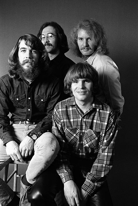 Creedence Clearwater Revival -- Oakland, CA, January 1970. John Fogerty, The Bee Gees, Folk Rock, Creedence Clearwater Revival, Bob Seger, 70s Music, Musica Rock, Forrest Gump, Bee Gees