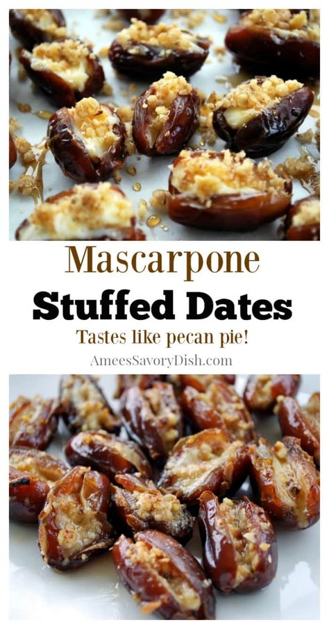 Healthier Dessert Options, Buah Tin, Stuffed Dates, Fingerfood Party, Date Recipes, Dessert Options, Whipping Cream, Snacks Für Party, Party Food Appetizers