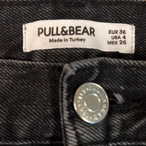 Pull & Bear Jeans Pull Bear Jeans, Pull And Bear Jeans, Cufflinks, Black Jeans, Size 4, Like New, Plus Fashion, Fashion Tips, Fashion Trends