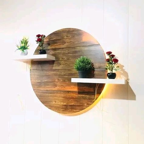 Floating Shelves Decor, Shelves Decor, Floating Shelf Decor, Modern Cupboard Design, Plant Wall Decor, Pretty Bathrooms, Pooja Room Door Design, Room Door Design, Woodworking Furniture Plans