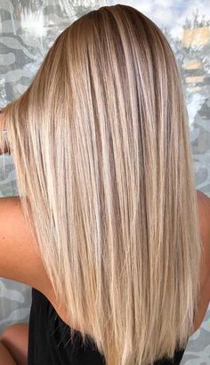 Fresh Hair Color, Summer Blonde Hair, Hair Blond, Cool Blonde Hair, Dyed Blonde Hair, Straight Blonde Hair, Balayage Blonde, Dirty Blonde Hair, Dye Colors