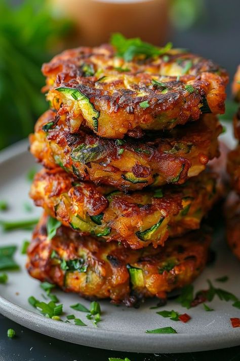 Looking for a delicious and healthy recipe to try in your air fryer? These air fryer zucchini fritters are perfect for those on a keto, low carb, or paleo diet. They are also vegan and gluten-free, making them a versatile option for any dietary preference. Enjoy these crispy fritters as a snack or side dish! Air Fry Healthy Meals, Vegan Zucchini Fritters Air Fryer, Low Carb Fritters, Vegan Dinner Air Fryer, Zucchini Patties Air Fryer, Airfryer Snacks Healthy, Air Fryer Courgette, Easy Vegetarian Air Fryer Recipes, Air Fryer Recipes Easy Dinner Vegetarian