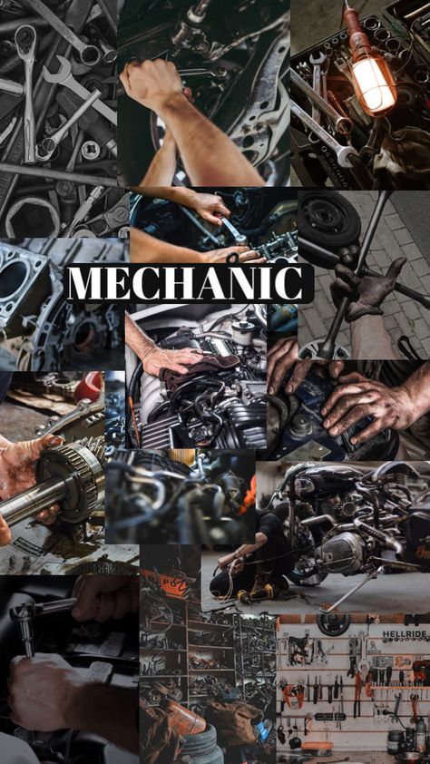 Mechanic #mechanic #womenintrades Mechanic Aesthetic, Mechanics Aesthetic, Girl Mechanics, Mechanic Tattoo, Mechanic Life, Motorsport Art, Automotive Mechanic, Automotive Artwork, Car Mechanic