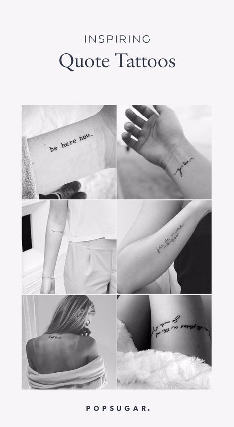 16 Permanent Reminders to Live in the Moment Wrist Tattoos Words, Inspiring Quote Tattoos, Meaningful Wrist Tattoos, Small Quote Tattoos, Tattoo Schrift, Quote Tattoos, Quote Tattoo, Inspiration Tattoos, Tattoo Now