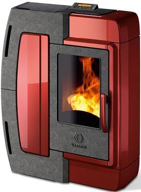 Decorative pellet stoves from Vescovi | Appliancist Rv Wood Stove, Camper Stove, Wood Burning Heaters, Pellet Stoves, Stove Heater, Wood Pellet Stoves, Cooking Stove, Rocket Stoves, Pellet Stove