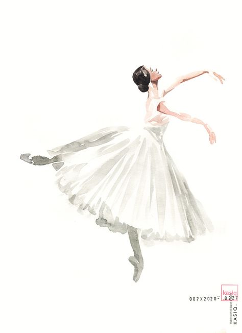 Ballet Iphone Wallpaper, Ballet Watercolor Painting, Ballet Illustration Art, Dancing Illustration Art, Ballet Art Painting, Watercolor Art Aesthetic, Ballet Prints, Ballet Artwork, Ballet Watercolor