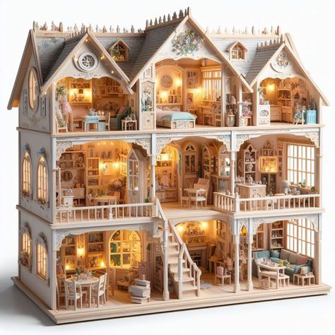 grand design dollhouses Kids Art Storage, Large Dolls House, Loft Style Bedroom, Simple Kitchen Remodel, Ikea Finds, Living Room Built Ins, Home Wine Cellars, Diy Furniture Decor, Kids Bedroom Inspiration