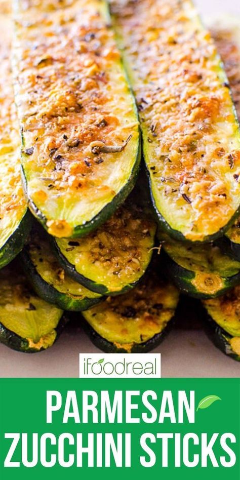 Zucchini Recipes Baked, Easy Vegetable Recipes, Zucchini Sticks, Plats Healthy, Baked Zucchini, Zucchini Recipe, Bake Zucchini, Resep Diet, Healthy Baked