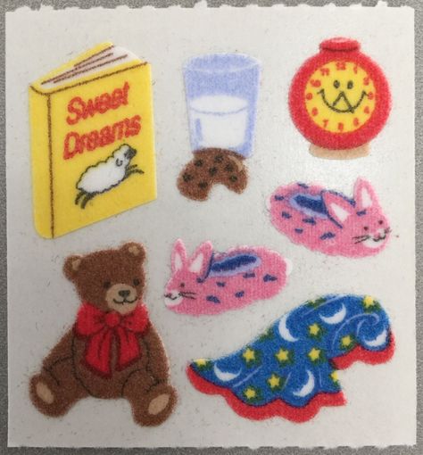 Teddy Bear Blanket, Fuzzy Stickers, Sandylion Stickers, Bear Blanket, Sleepy Time, Glitter Stickers, Love Stickers, Starter Pack, Soft Sculpture