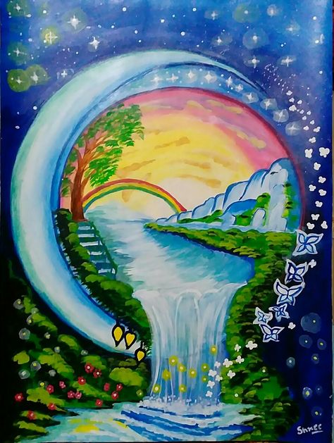 https://www.instagram.com/art.by.shree Imaginary Art Drawings, Earth Images Art, Nature Drawing For Competition, Beauty Of Nature Painting, Art Competitions Drawings, My Dream Drawing Competition, Imaginary World Drawing, Own World Art, Painting For Competition