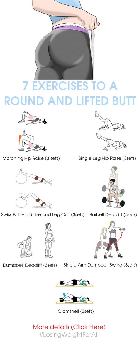 7 Exercises to a Round and Lifted Butt Motivație Fitness, Baby Yoga, Trening Fitness, Body Fitness, Yoga Routine, Yoga Flow, Kettlebell, Workout Challenge, Get In Shape