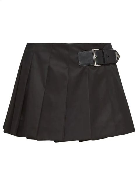 Prada Clothes, Skirt Png, Pleated Miniskirt, Prada Skirt, Prada Mini, Prada Collection, Dr Closet, Triangle Logo, Skirt Skirt