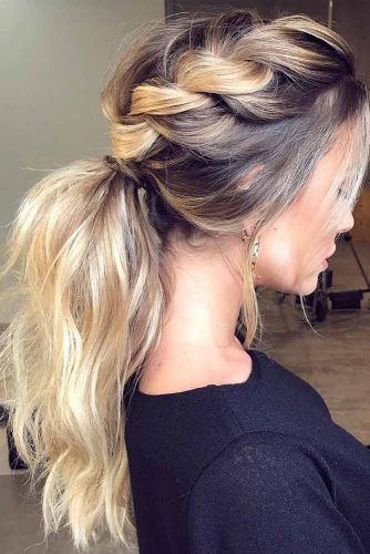 Voluminous Braided Ponytail | Hairstyles | Comfortable Hairstyles | #hair #hairstyles #unsoshl #fashion #funky #introverted | www.unsoshl.com Winter Wedding Guest, Mother Of The Bride Hair, Twist Ponytail, Peinados Recogidos, Wedding Guest Hairstyles, Cool Braid Hairstyles, Effortless Hairstyles, Work Hairstyles, Easy Hair