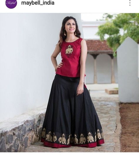 Daily Wear Skirt And Top Indian, Leganha Designs, Indian Skirt And Blouse, Kediya Style Blouse, Long Skirt And Top Indian, Long Skirt Outfits Indian, Indian Skirt And Top, Malavika Nair, Long Skirt Top Designs