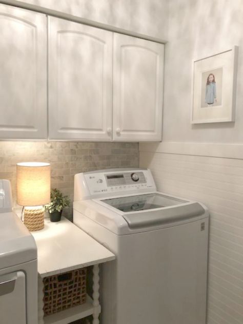 Pass Through Laundry Room, Laundry Room Simple, Laundry Room Makeover Diy, Diy Laundry Room, Laundry Makeover, Single Wide Mobile Homes, Room Storage Diy, Laundry Room Remodel, Laundry Room Inspiration