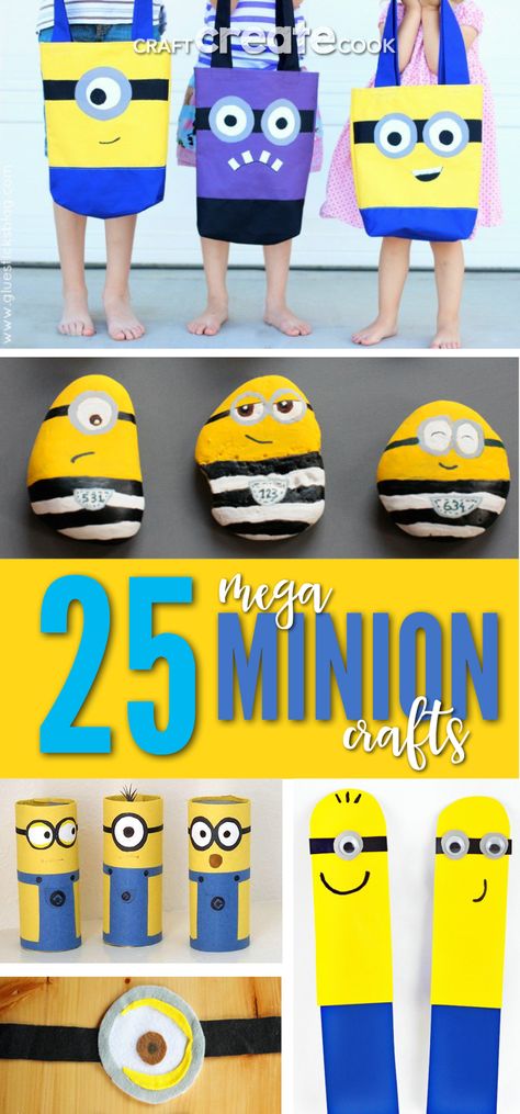 Love Minions? These 25 Mega Minion Crafts are perfect for any Minion fan! Grandparents Day Crafts For Preschoolers, Minion Crafts, Minion Decorations, Minion Craft, Diy Minions, Minions Fans, Grandparents Day Crafts, Movie Crafts, Crafts For Preschoolers