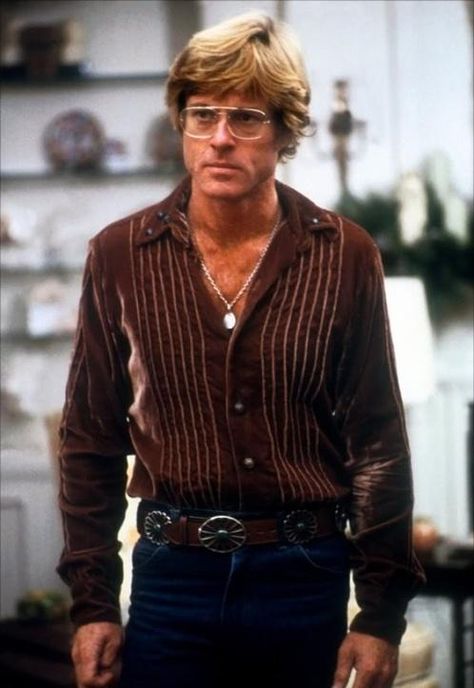 Robert Redford 70s Actors, 70s Style Icons, 70s Fashion Men, 70s Men, Hollywood Men, 70s Inspired Fashion, 70s Outfits, Velvet Shirt, Robert Redford