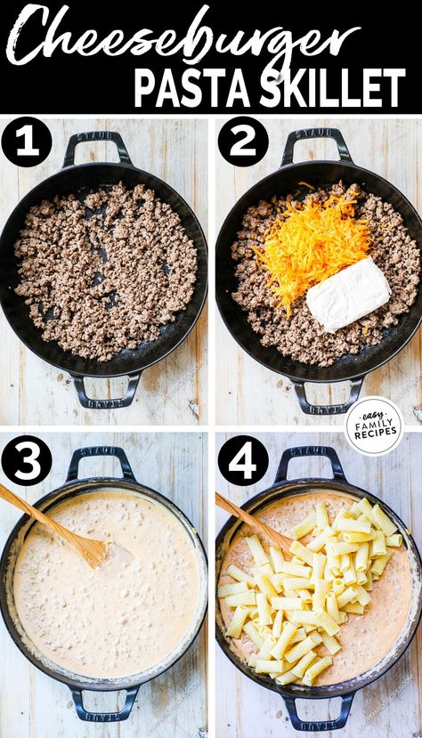 Lunch Ground Beef Recipes, Ground Sausage Mac And Cheese, Easy Recipes With Ground Beef Simple, Family Dinner Ground Beef, 1lbs Ground Beef Recipes, Simple Dinner With Ground Beef, Pasta Bake With Ground Beef, Mac And Cheese With Hamburger Meat, Ground Beef Dinner Recipes Easy