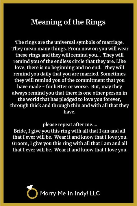 Wedding Ring Meanings for your Wedding Ceremony Script. Ring Ceremony Wording, Wedding Rings Meaning, Wedding Ceremony Ring Exchange Script, Wedding I Dos Script, Wedding Ring Symbolism Quote, Wedding Ceremony Script For Officiant, Welcoming Words For Wedding Ceremony, Ring Vows, Circle Wedding Ceremony