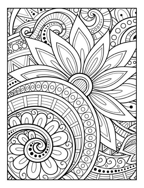 Mandala Coloring Pages For Adults, Patterns Mandala, Mandala Book, Adult Coloring Books Printables, Abstract Coloring Pages, Adult Coloring Designs, Pattern Coloring Pages, Detailed Coloring Pages, Mandala Design Pattern