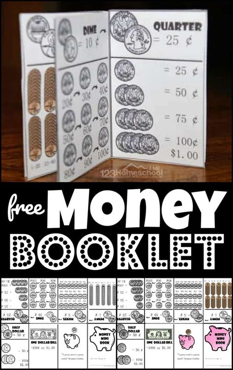 Teach Money To Kids, Learning Money For Kids Free Printable, Teaching Money 1st Grade, Money For Kindergarten, Free Printable Money, Penny Nickel Dime Quarter, Teaching Kids Money, Math Money, Coin Sorting